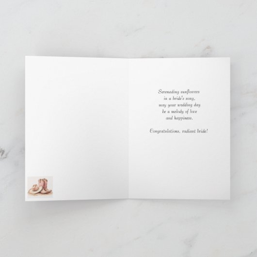 スティートソン&レース結婚ズ:サンフラワーのセレンド カード (内部)