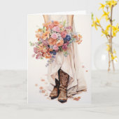 スティートソン&レース結婚ズ：フローラウィスパー カード (黄色い花)