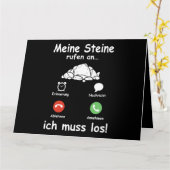 スティーヌコールIch Muss Los Geologist おもしろい Geologist カード (黄色い花)