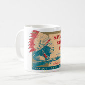 スティーブからの窓のデカール コーヒーマグカップ (正面左)