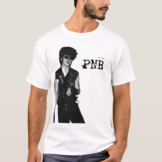 スティーブが付いているPNBのワイシャツ Tシャツ (正面)