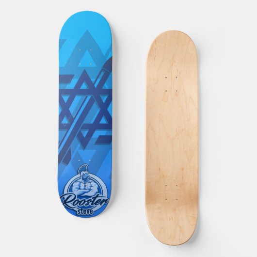 スティーブという名の鶏がガザを見渡し縁どた スケートボード (正面)