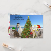 スティーブとジェシカのクリスマスカード カード (正面/裏面インサイチュ)