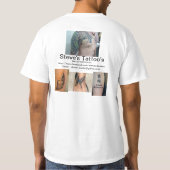 スティーブの入れ墨の広告宣伝のワイシャツ Tシャツ (裏面)
