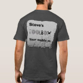 スティーブの工具箱Tシャツ Tシャツ (裏面)