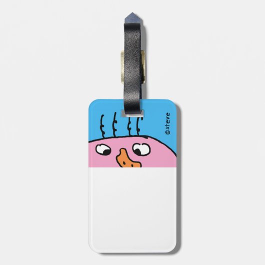 スティーブの男の荷物タグ ラゲッジタグ (裏面縦)