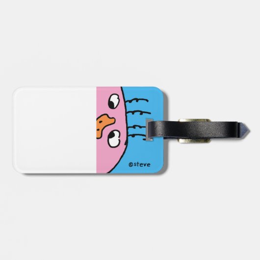 スティーブの男の荷物タグ ラゲッジタグ (裏面横)