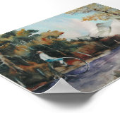 スティーブはコロラドの山々に乗っている。 ポスター (角)