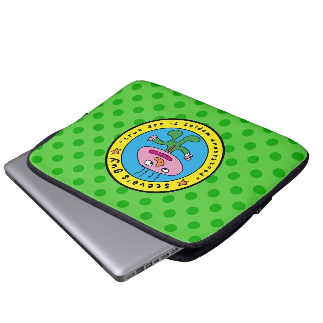 スティーブズガイラップトップスリーブ ラップトップスリーブ (正面下部)