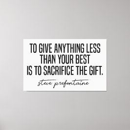 スティーブプレフォンテーヌ引用文 キャンバスプリント