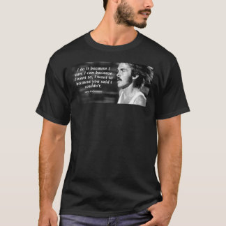 スティーブプレフォンテーヌ引用文 Tシャツ