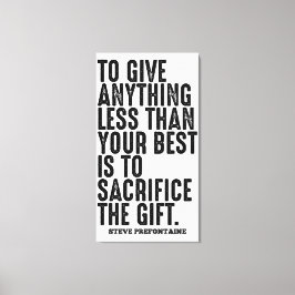 スティーブランニングプレフォンテーヌ引用文 キャンバスプリント