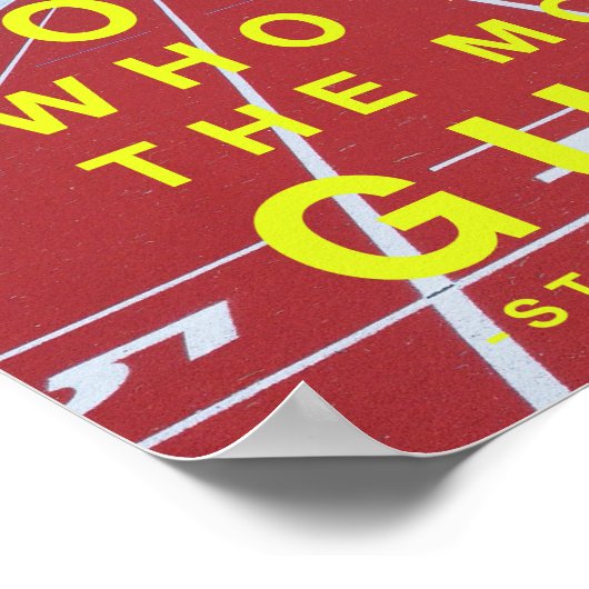 スティーブランニング・プレフォンテーヌのモチベーション・ポスター ポスター (角)