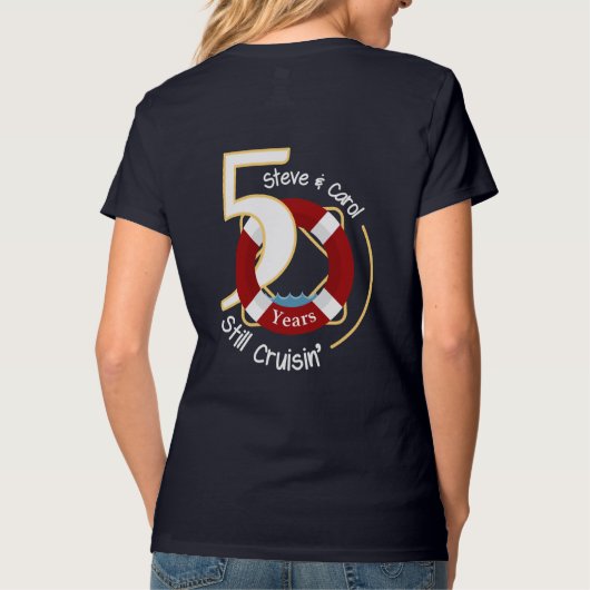 スティーブンとキャロル、まだクルーシンのティーズ Tシャツ (裏面)