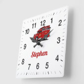 スティーブンの火災救助広場の壁時計 スクエア壁時計 (傾斜)