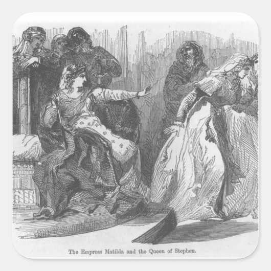 スティーブンの皇后マチルダと女王 スクエアシール (正面)
