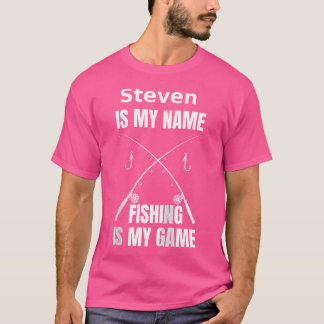 スティーブンは私の名前で、魚釣りは私のゲーム漁師 Tシャツ
