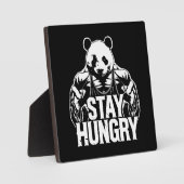 スティーブングジムパンダボディビル やる気を起こさせる フォトプラーク (正面)