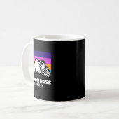 スティーブンスパス ワシントン州の山岳スキー コーヒーマグカップ (正面左)