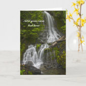 スティーブンズキャニオン滝グリーティングカード カード (黄色い花)