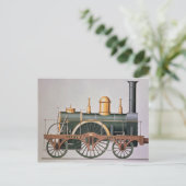 スティーブンソンの「ノーススター」蒸気機関, 1837 ポストカード (スタンド正面)