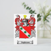 スティーブンソン家族コートオブアームズ ポストカード (スタンド正面)