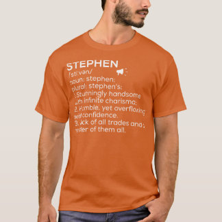 スティーブン名定義スティーブンMeaning Stephen Na Tシャツ
