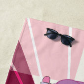 スティーブン宇宙 |バラ石英レガシ ビーチタオル (インサイチュ)