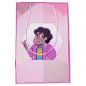 スティーブン宇宙 |ピンクダイヤモンドポートレート ミディアムペーパーバッグ (正面)