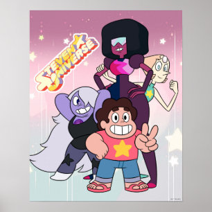 スティーブン宇宙 Crystal Gemグループポーズ ポスター