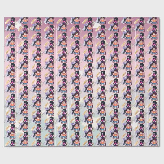 スティーブン宇宙 | Crystal Gemグループポーズ ラッピングペーパー (フラット)