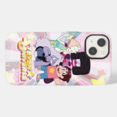スティーブン宇宙 | Crystal Gem Group Huddle iPhoneケース (裏面横)