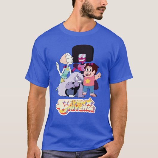 スティーブン宇宙 | Crystal Gem Group Huddle Tシャツ (正面)