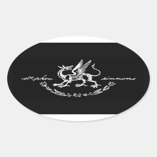 スティーブン・シモンズ・グリフィン・ステッカー 楕円形シール