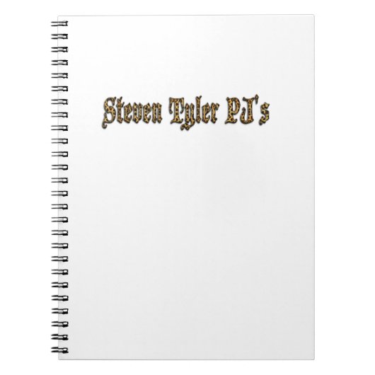 スティーブン・タイラーPj ノートブック (正面)