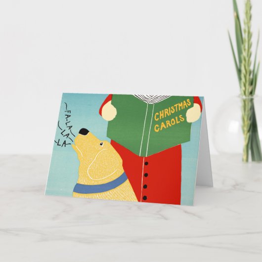 スティーブン・ハネック「クリスマス・カロリング」グリーティング・カード シーズンカード (正面)