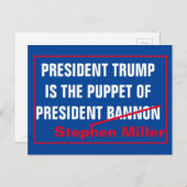 スティーブン・ミラー大統領 ポストカード (正面/裏面)