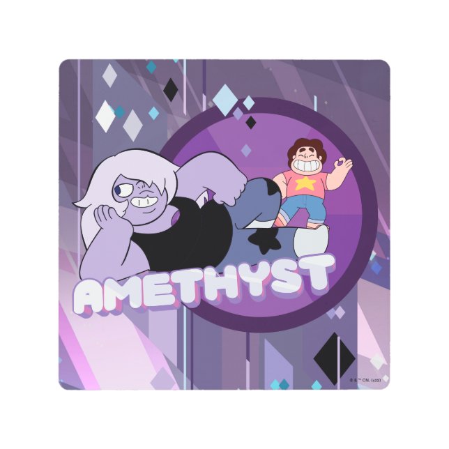 スティーブン・ユニバース |アメジストキャラクターグラフィック メタルプリント (正面)