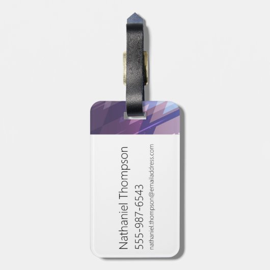 スティーブン・ユニバース |アメジストキャラクターグラフィック ラゲッジタグ (裏面縦)
