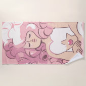 スティーブン・ユニバース |バラクォーツイラストレーション ビーチタオル (正面)