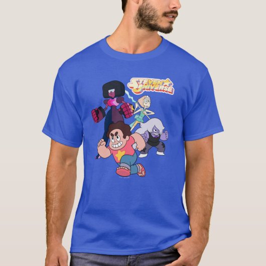 スティーブン・ユニバース | Crystal Gem Groupアクション Tシャツ (正面)
