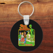 スティーブン・ローズ Don't Talk To Strangers エイリアン・レトロ キーホルダー (正面)