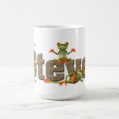 スティーブ及びカエルのマグ コーヒーマグカップ (中央)