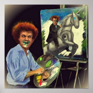 スティーブ絵を描 ポスター