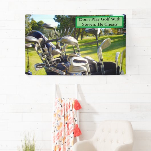 スティーブ遊ンとゴおもしろいルフを止める 横断幕 (インサイチュ)