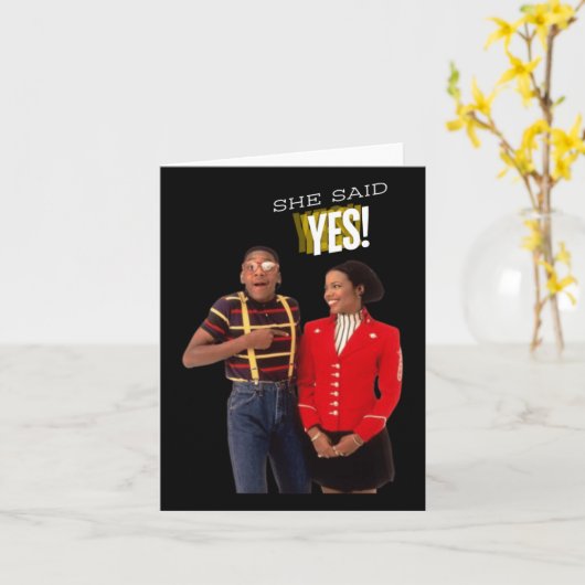 スティーブ・ウルケル一家S彼女はYesと言った!シール カード (黄色い花)