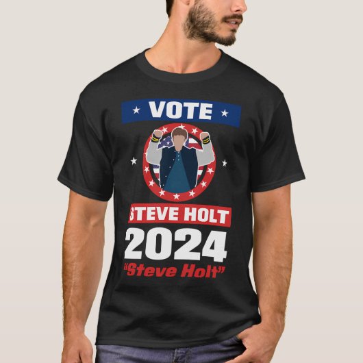 スティーブ・ホルトに投票 2024 Tシャツ (正面)