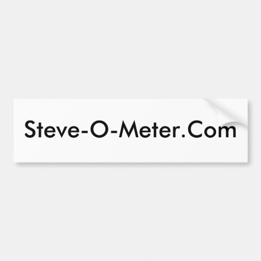 スティーブO Meter.Com バンパーステッカー (正面)
