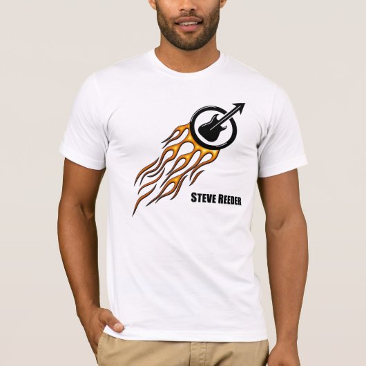 スティーブReederの燃えるようなTシャツ Tシャツ (正面)