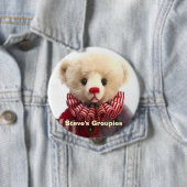 スティーブSchutt著作成されるアメリカのこっけい者くま 缶バッジ (インサイチュ)